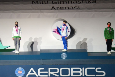 Гимнаст из России завоевал золотую медаль на Всемирных соревнованиях по аэробной гимнастике в Баку