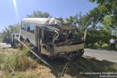 Число раненых в аварии с автобусом превысило 30 в Армении
