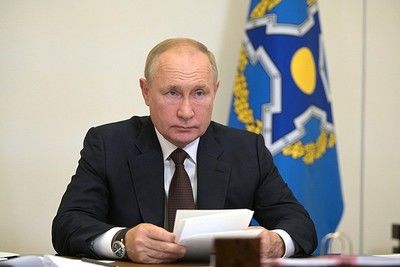 Владимир Путин удаленно участвует в сессии Совета коллективной безопасности ОДКБ