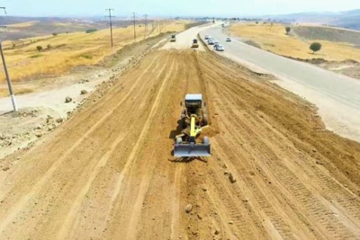 Автодорогу Шюкюрбейли-Джебраил-Гадрут продолжают строить быстрыми темпами в Азербайджане