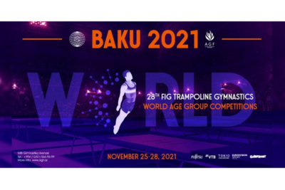 Всемирные соревнования среди возрастных групп по прыжкам на батуте и акробатической дорожке пройдут в Баку в ноябре