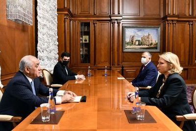 Али Асадов встретился с министром экономики и устойчивого развития Грузии 