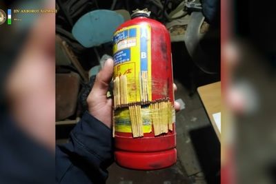 Сделанный по технологии тракториста огнетушитель ранил троих в Узбекистане на Новый год (ВИДЕО)