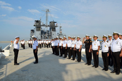 Азербайджанские моряки завершили визит в Каспийск