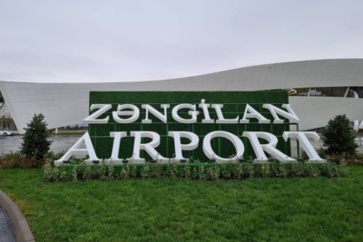 Аэропорт Зангилана принял первый пассажирский рейс