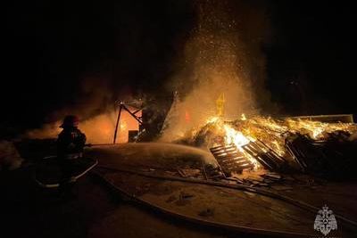 Склад макулатуры горел в Черкесске