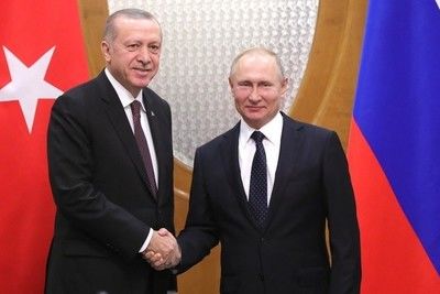 Путин поздравил Эрдогана с началом Рамадана