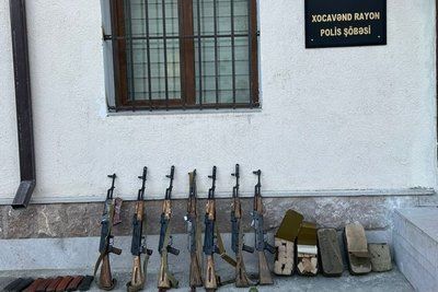 В Ходжавенде найден крупный схрон армянского оружия