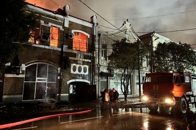Пожар в Центральном выставочном зале в Сухуме уничтожил весь фонд картинной галереи