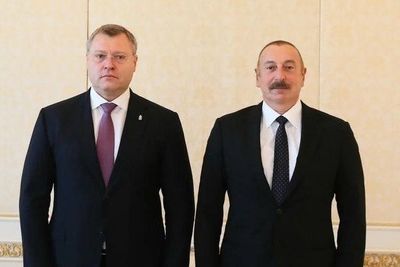Глава Астраханской области поздравил Ильхама Алиева