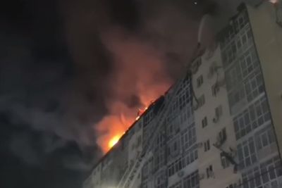 Открытое горение ликвидировали в многоквартирном доме в Анапе
