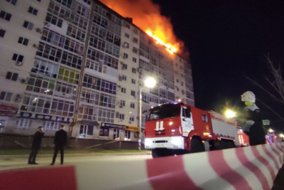 В пожаре в Анапе пострадали около 70 квартир