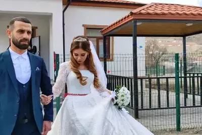 Первая свадьба за 32 года сыграна в Лачинском районе