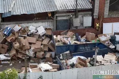 В Махачкале снова начались проблемы с вывозом мусора