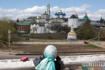 Вид на Троице-Сергиеву лавру