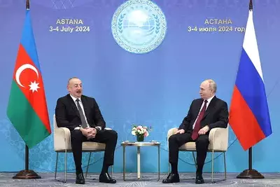 Владимир Путин и Ильхам Алиев встретились в Астане 