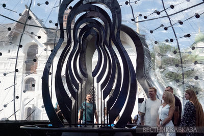 Площадка форума-фестиваля “Территория будущего. Москва 2030“ в парке Зарядье