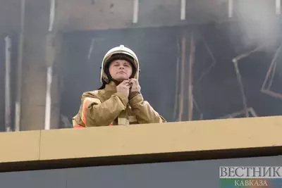 Жилой дом горит в центре Сочи