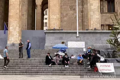 Протесты оппозиции в Тбилиси продолжаются