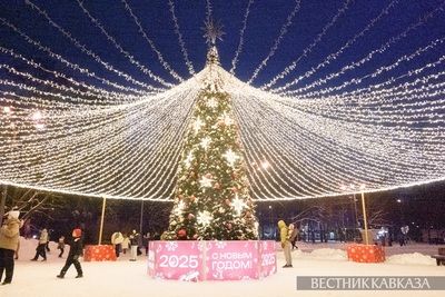 Новогодние украшения в Москве