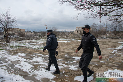 Военные в Агдаме