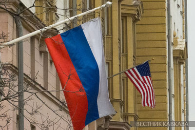 Флаг России и США