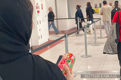 Туристы в Москве