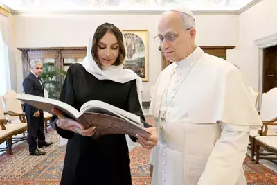 Мехрибан Алиева в рамках официального визита в Ватикан встретилась с папой римским Львом XIV и пригласила его в Баку