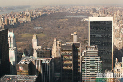 Вид на Центральный парк в Нью-Йорке