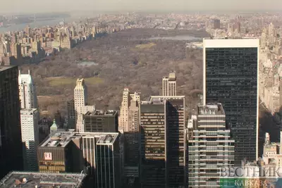 Вид на Центральный парк в Нью-Йорке