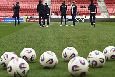 тренировка сборной Армении по футболу