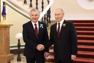 Шавкат Мирзиеев и Владимир Путит