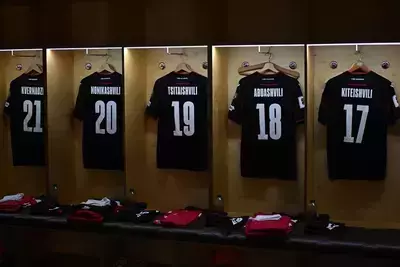 раздевалка сборной Грузии по футболу