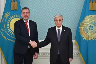 Эдуардс Стипрайс и Касым-Жомарт Токаев