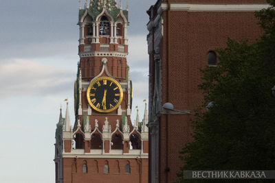 Вид на Спасскую башню Кремля