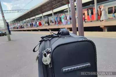 Чемдан на платформе