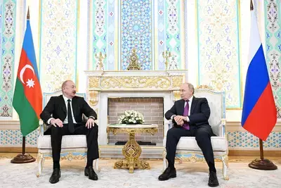 Ильхам Алиев и Владимир Путин