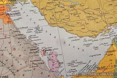 Карта Персидского залива