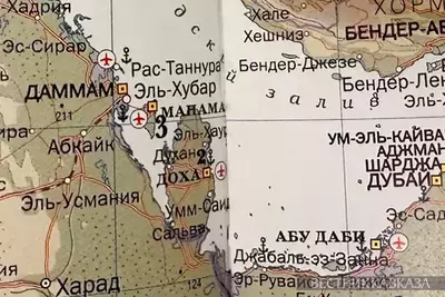 Карта Катара