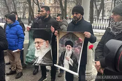 Акция у посольства Ирана в Москве