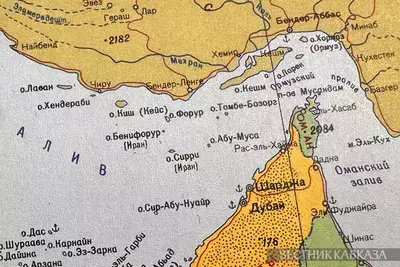 Карта Ормузского пролива