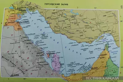 Карта Персидского залива