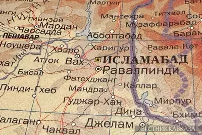 Исламабад на карте