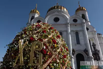 Храм Христа Спасителя на Пасху