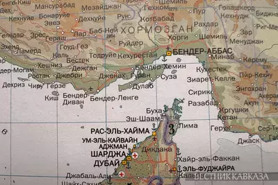 Карта Ормузского пролива
