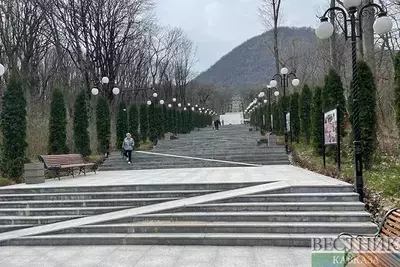Парк каскадная лестница в Железноводске
