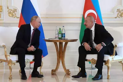 Владимир Путин и Ильхам Алиев