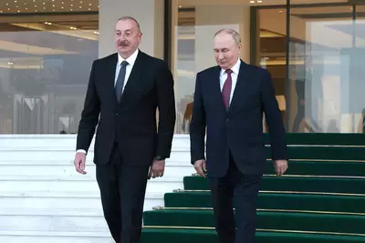 Владимир Путин и Ильхам Алиев