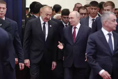 Владимир Путин и Ильхам Алиев