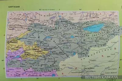 Карта Киргизии